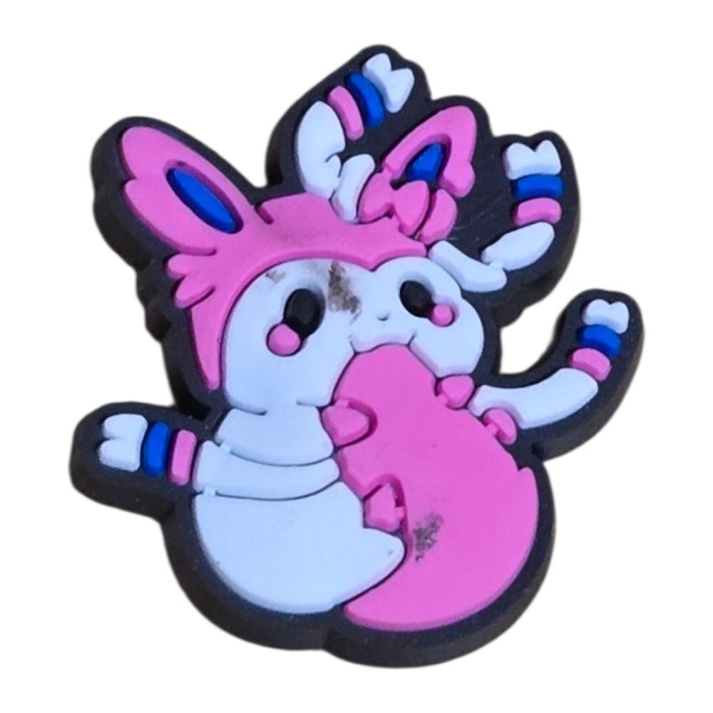 Pokemon Eevee Sylveon Croc Charm Jibbitz Style Shoe Charms Accessory 6/$20 NEW